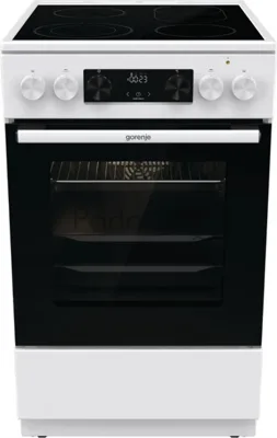 Плита электрическая Gorenje GECS5C70WA белый, конфорок 4 электрических, духовка 70 л, 50 см x 85 см x 59.4 см