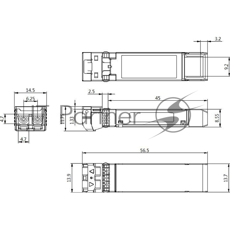 Трансивер Cisco Dual Rate 10/25GbASE-CSR SFP Module