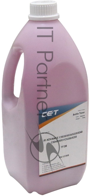 Тонер Cet TF2-M CET121008 пурпурный бутылка 1000гр. для принтера CANON iR ADVANCE C5051/C5030