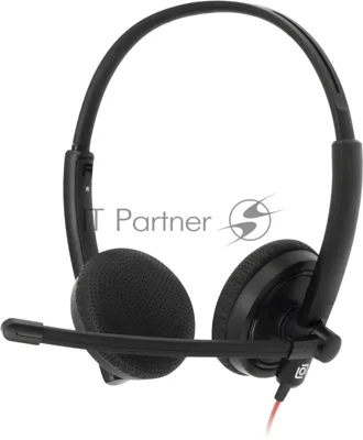 Наушники с микрофоном Oklick/Оклик HS-L900 черный 1.8м накладные оголовье
