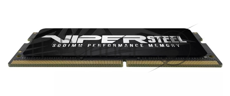 Оперативная память Patriot Steel Series, DDR4, 16GB (1x16 GB), 3200 MHz, CL22, радиатор, черный, SO-DIMM