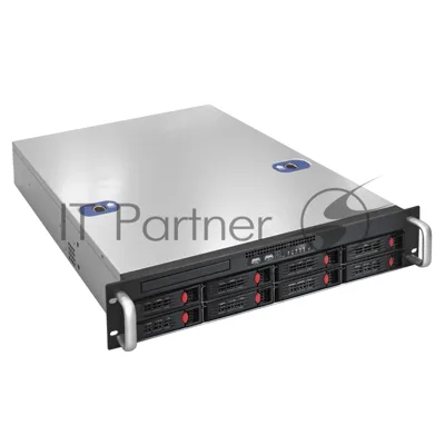 Серверная платформа ExeGate EX292416RUS Pro 2U550-HS08 RM 19", высота 2U, глубина 550, Redundant БП 2x1000W, 8xHotSwap, USB