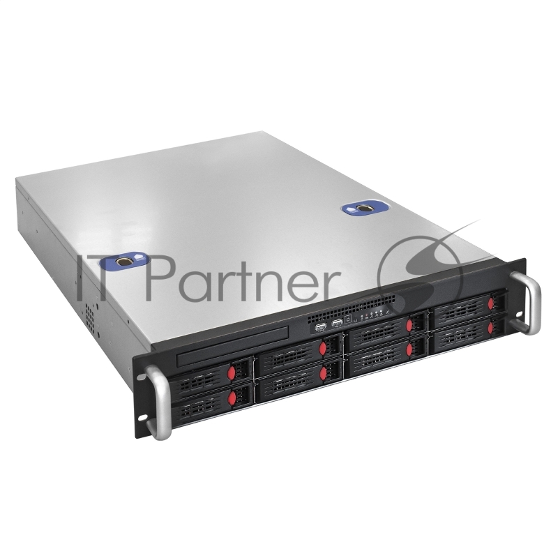 Серверная платформа ExeGate EX292412RUS Pro 2U550-HS08 RM 19", высота 2U, глубина 550, Redundant БП 2x550W, 8xHotSwap, USB