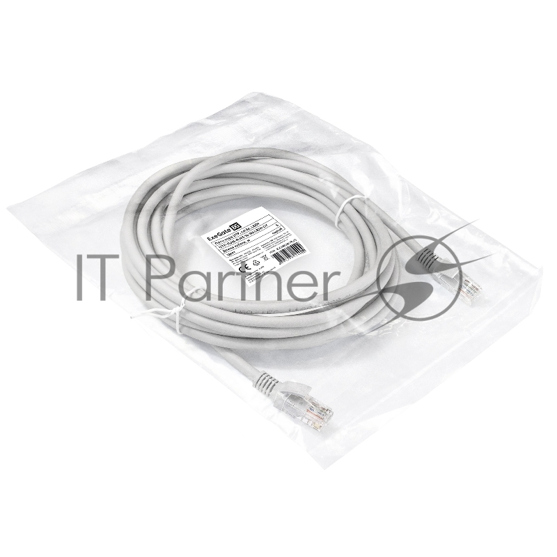 Патч-корд LSZH ExeGate EX290421RUS UTP-RJ45-RJ45-5e-7M-LSZH-GY, UTP, cat.5e, 7м, серый
