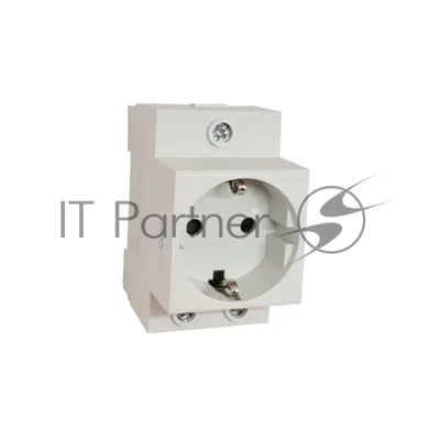 Розетка CHINT AC 30-111 с заземл. контактом на DIN-рейку