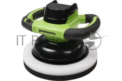 Полировальная машина аккумуляторная GreenWorks G24BU10, 24 В, без АКБ и ЗУ (3502107)
