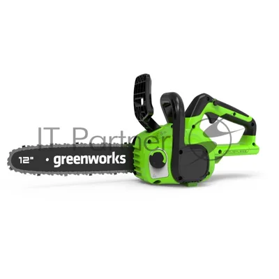 Цепная пила аккумуляторная GreenWorks GD24CS30K4, 24V, 30 см, бесщеточная, c АКБ 4 А·ч и ЗУ (2007007UB)
