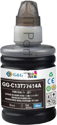 Чернила G&G GG-C13T77414A черный (140 мл) для Epson M100/105/200/205
