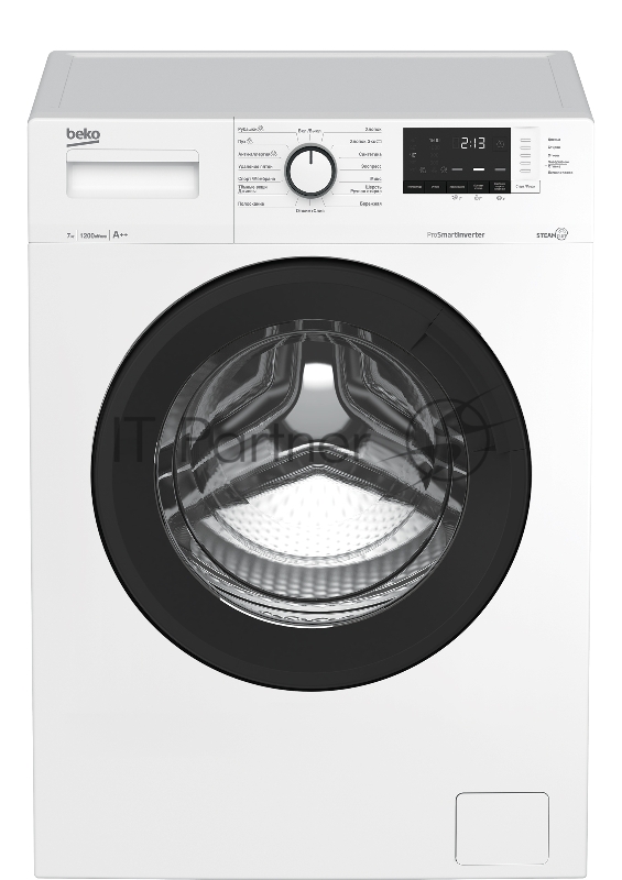 Стиральная машина Beko WSRE7612XAWI белый загрузка фронтальная 7 кг, 1200 об/мин., класс: А