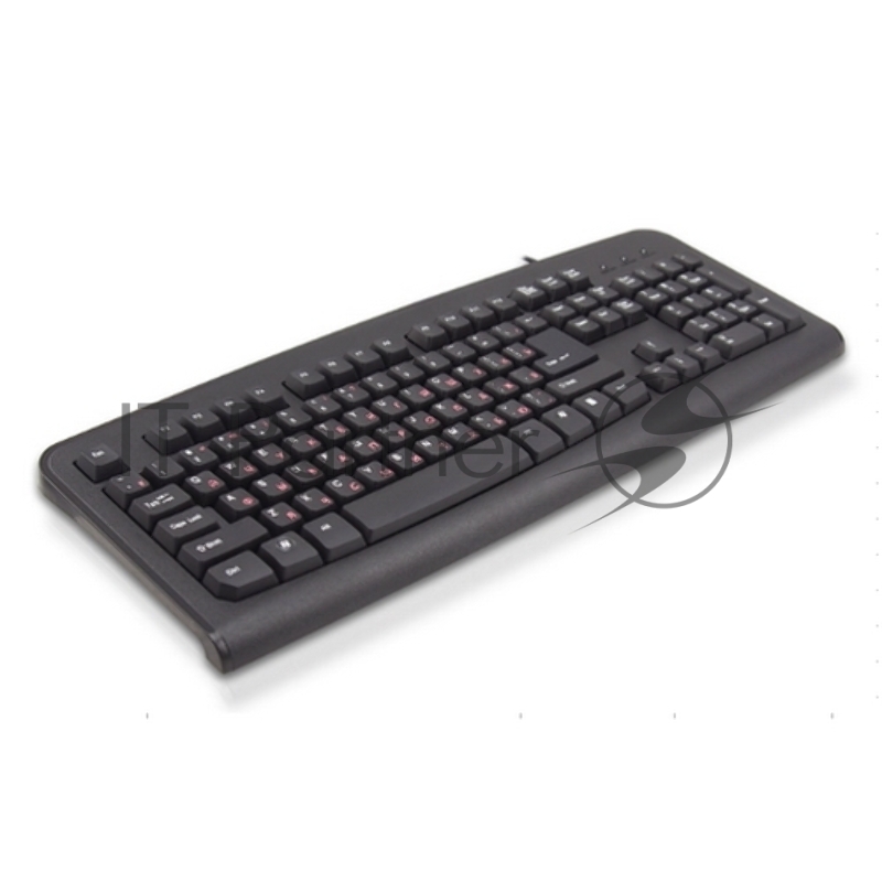 Клавиатура проводная Lime K-0494 RLSK USB Standart Black 104 keyboard with RUS/LAT keys and Special scroll key, Rus(red)/Lat(белый)