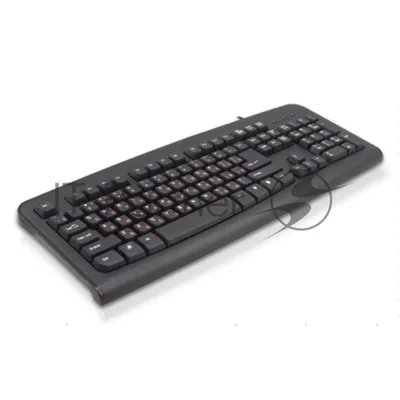 Клавиатура проводная Lime K-0494 RLSK USB Standart Black 104 keyboard with RUS/LAT keys and Special scroll key, Rus(red)/Lat(белый)