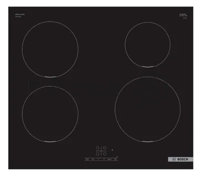 Индукционная варочная поверхность Bosch PUE611BB5E, 4 конфорки, стеклокерамика, 4600 Вт