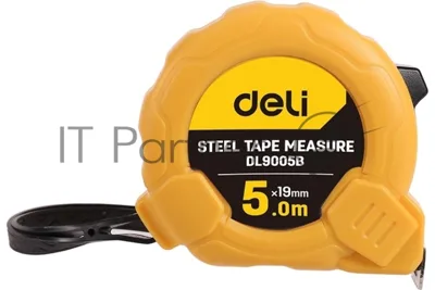 Рулетка Deli DL9005B 5мx19мм Метрическая. Корпус ударопрочный.