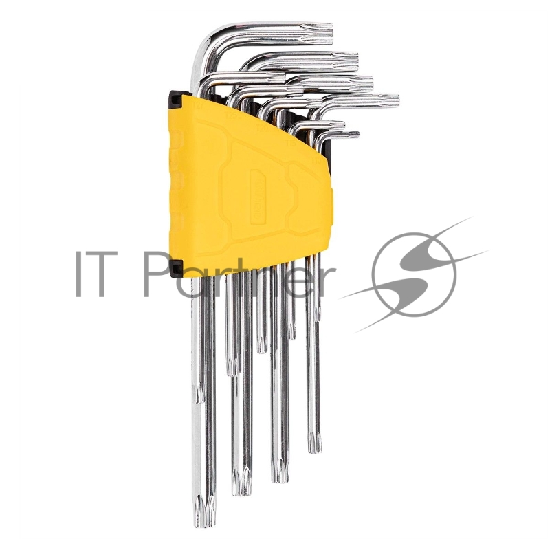 Набор шестигранных ключей ";TORX"; Deli DL3091 9 шт. Размер: 1/16”-3/8”. Хромированный. Технические характеристики: Т10,Т15,Т20,Т25,Т27,Т30,Т40,Т45,Т50