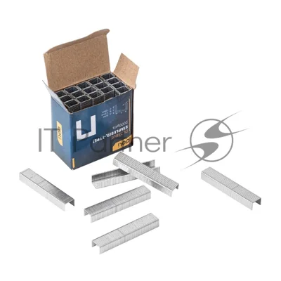 Набор скоб для степлера (Тип D) Deli DL238011 (8 х 11,2 х 1,2мм x 2000 шт) нержавеющая сталь.
