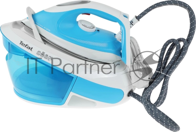 Парогенератор Tefal SV8002E0 голубой/белый, 2800 Вт, 120 г/мин, 380 г/мин, 1800 мл