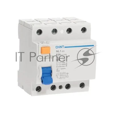 Выключатель дифференциального тока CHINT (УЗО) NL1-63 6kA 4P 63A 30mA тип AC