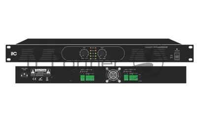 Усилитель T-2120DSA ITC, Two Channel Class-D Amp, 2х120W, 100V/4Ohm,1U height, with volume control in front panel,without 24VDC