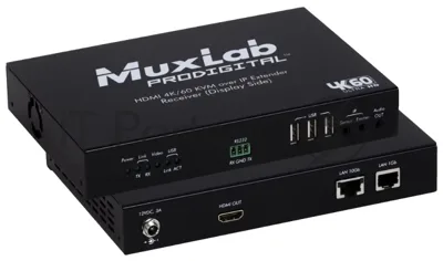 Приемник HDMI KVM OVER IP MuxLab 500760-RX-KVM поддержка 4К60 (SDVoE)