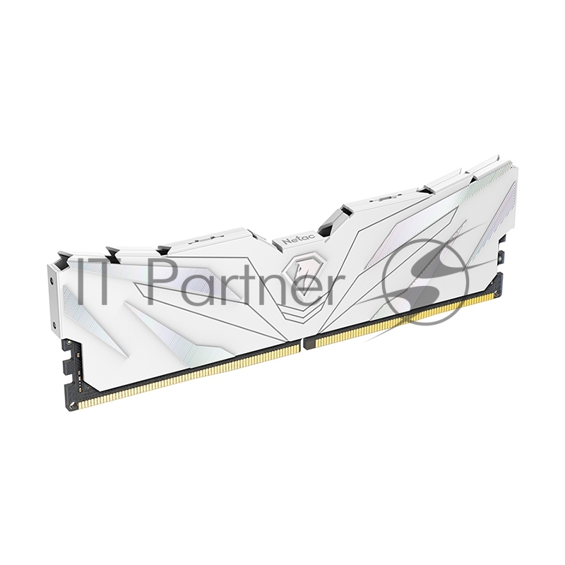 Оперативная память NETAC, DDR4, 8GB (1x8GB), 3600MHz, CL18, DIMM, с радиатором, белый