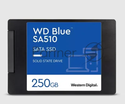 Накопитель SSD WD Blue SA510 250Gb, SATA III, 2.5", R/W 555/440