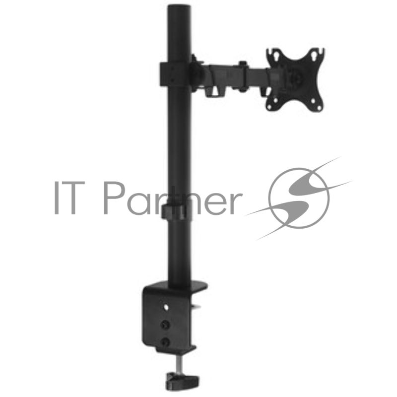 Настольное крепление Wize WDA1-32 для одного монитора 14"-32", газовая пружина, VESA 75x75, 100x100, черный