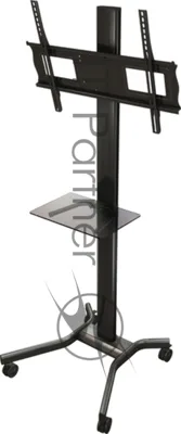 Универсальное фиксированное настенное крепление Wize WF63 для 42"-85" LCD телевизоров, VESA 800х600, расстояние от стены 2.6 см, до 80 кг, черный