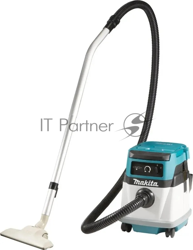 Строительный пылесос Makita DVC150LZ гибридное, белый, 320 Вт, уборка сухая/влажная, пылесборник мешок/контейнер, 15 л