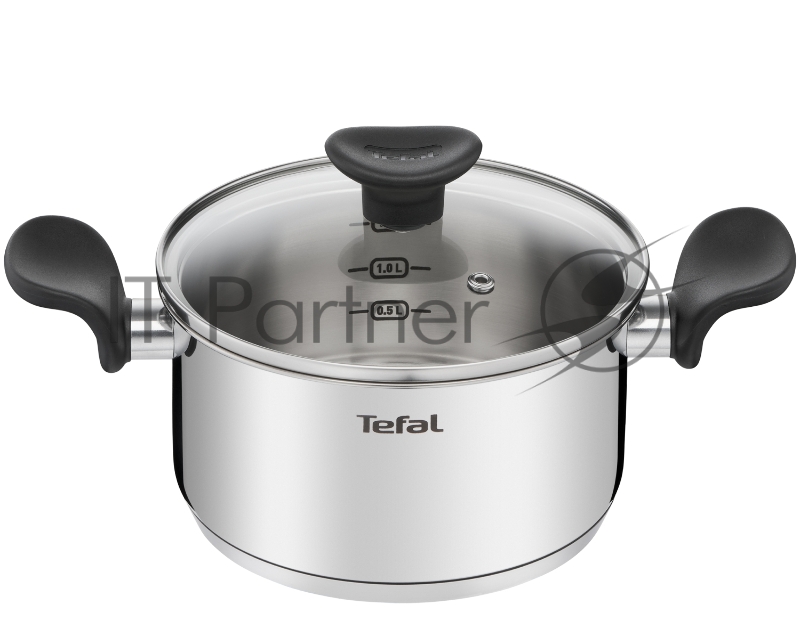 Кастрюля Tefal Primary E3084374 2.1л. d=18см (с крышкой) стальной (2100120956)