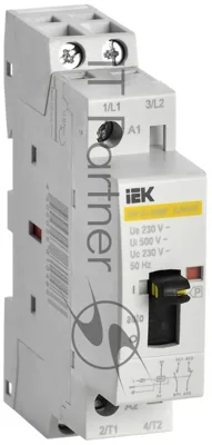 Контактор модульный с ручным упр. КМ20-20МР AC IEK KARAT