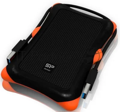 Внешний HDD 2.5" Silicon Power Armor A30, 2TB, USB 3.2 Gen 1 Type-A, 5400 rpm, черный