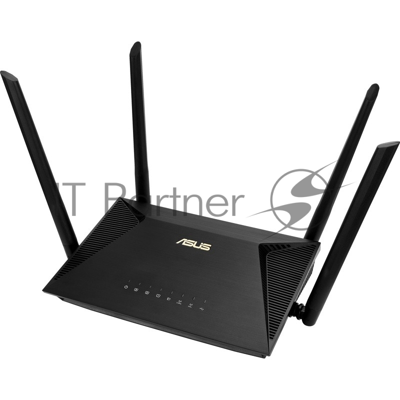 Роутер ASUS RT-AX53U 802.11b/g/n/ac/ax, до 574 + 1201 Mbps, 2,4 + 5 гГц, 4 антенны, USB