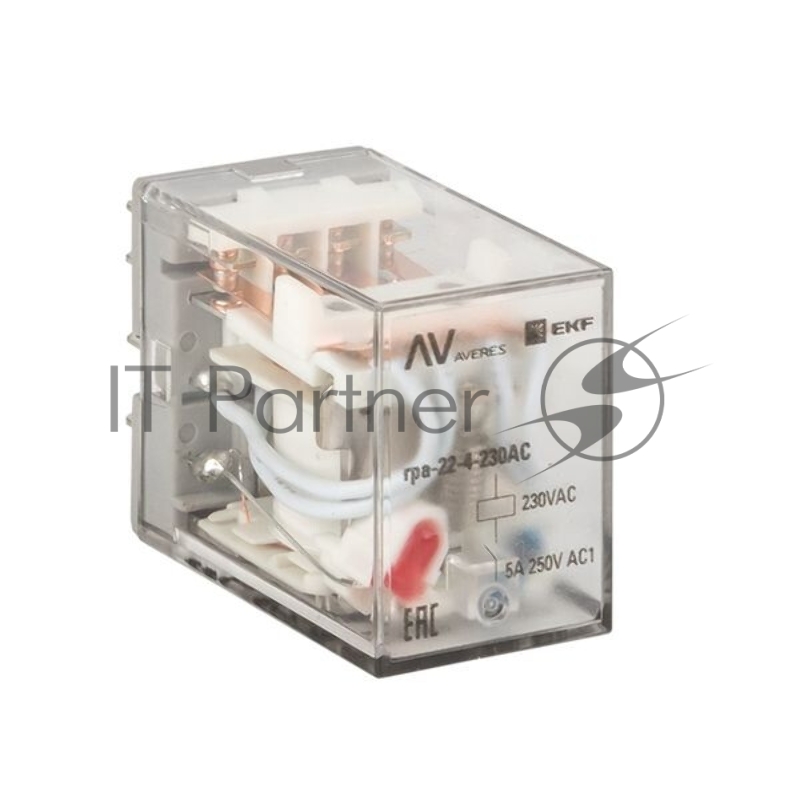 Реле промежуточное RPA 22/4 5А 230В AC AVERES EKF rpa-22-4-230AC