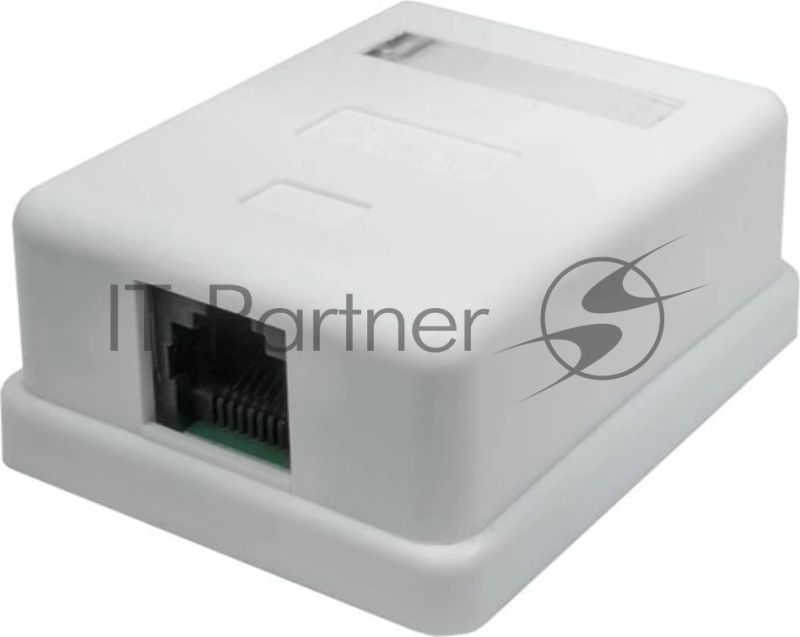 Розетка компьютерная 1-м 8P8C (RJ-45) UTP кат.5E SUPRLAN 10-0307