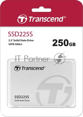 Накопитель SSD 2.5" Transcend 250Gb SSD225S (SATA3, up to 500/330Mbs, 3D NAND, 90TbW, 7мм)