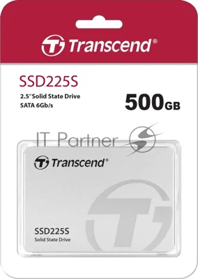 Накопитель SSD 2.5" Transcend 500Gb SSD225S TS500GSSD225S (SATA3, up to 530/480Mbs, 3D NAND, 180TbW, 7мм)