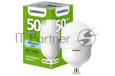Лампа светодиодная GENERICA LL-HP-50-230-65-E27-E40-G HP 50Вт 6500К E27-E40 230В