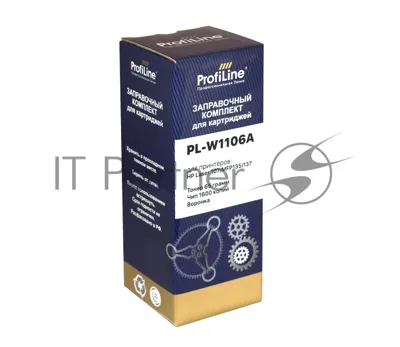 Заправочный комплект HP PL-W1106A для принтеров HP Laser 107/MFP135/137 (тонер 40гр + чип 1000 копий+ воронка) ProfiLine