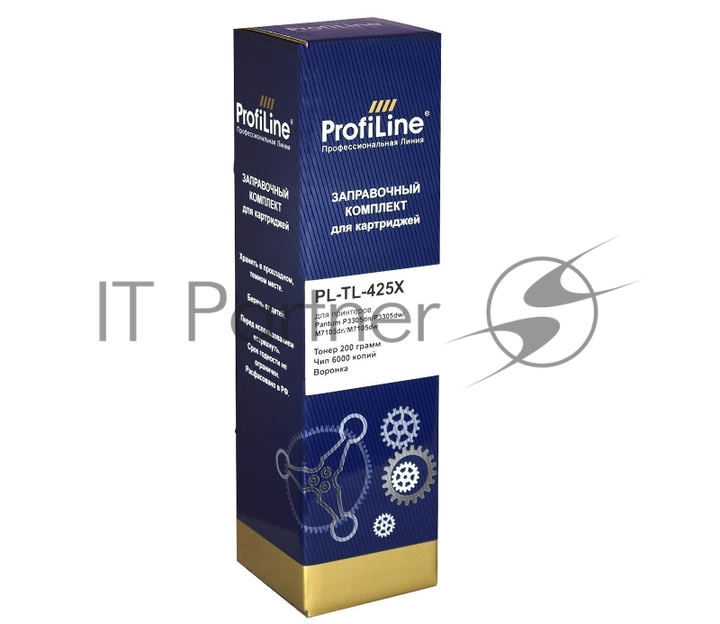 Заправочный комплект PL-TL-425X для принтеров Pantum P3305dn/P3305dw/M7105dn/M7105dw (тонер 200гр + чип + воронка) ProfiLine