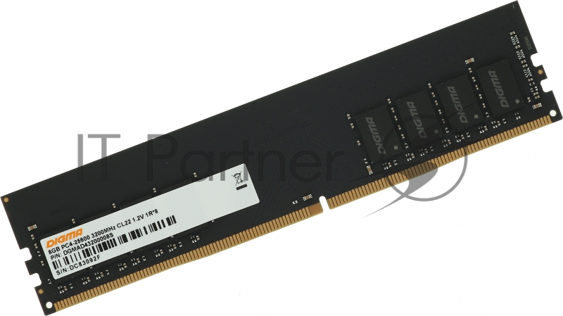 Оперативная память Digma, DDR4, 8GB (1x8GB), 3200MHz, CL22, DIMM