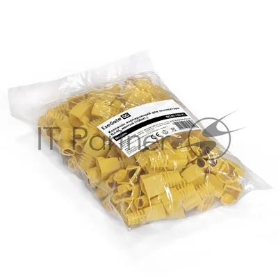 Колпачок ExeGate BC45-100-YL изолирующий для коннектора RJ-45, желтый (100 шт)