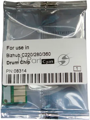 Чип драм-юнита для KONICA MINOLTA Bizhub C220/C280/C360 (CET) CMY, (WW), 90000 стр., CET8314