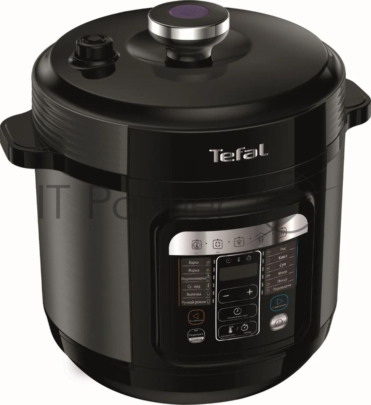 Мультиварка-скороварка Tefal CY601832 черный, 6 л, 1000 Вт, сенсорное, 12 программ
