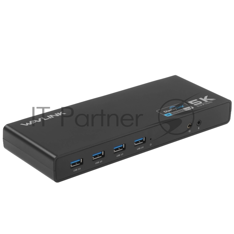Док-станция WAVLINK WL-UG69DK1, USB Type-C, DisplayPort/HDMI/RJ-45/USB Type-C/Jack 3.5mm, USB