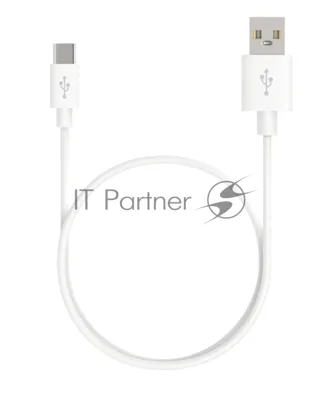 Кабель Maxvi MC-02 white USB-A - Type-C ток макс. нагрузки 2А, макс. напряжение 5V, длина кабеля 1м, материал PVC, белый