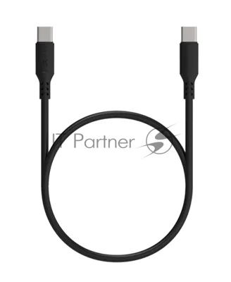 Кабель Maxvi MC-A20 black Type-C - Type-C, 2A ток макс. нагрузки 2А, макс. напряжение 5V, длина кабеля 1м, материал PVC, черный