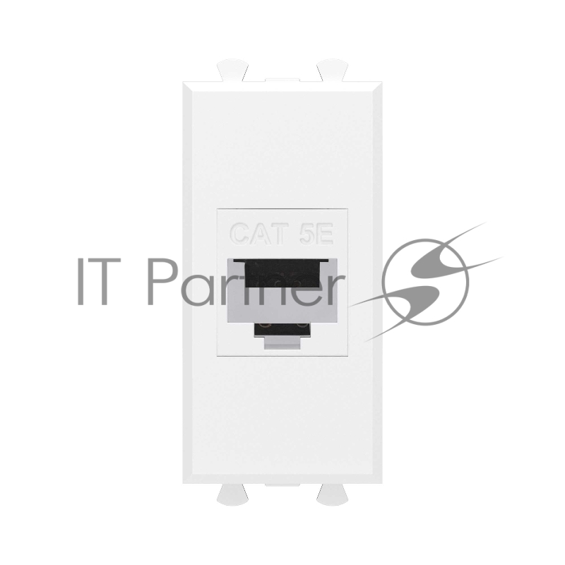 Розетка компьютерная DKC 4400661 1 модуль, Avanti "Белое облако" RJ45 кат.5E без шторок модульная механизм