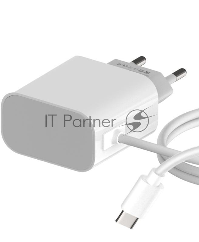 Сетевое зарядное устройство Maxvi CHL-240T 2.4A, with Type-C cable, белый