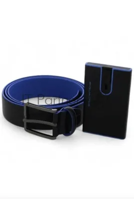 Ремень мужской Piquadro Blue Square CUBOX15B2R/N черный натур.кожа