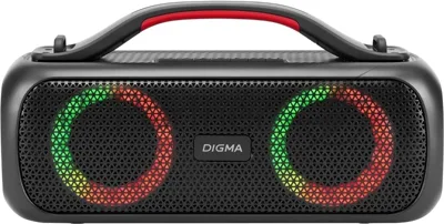 Колонка портативная Digma D-PS1531 черный/черный 40W 2.0 BT 10м 3000mAh